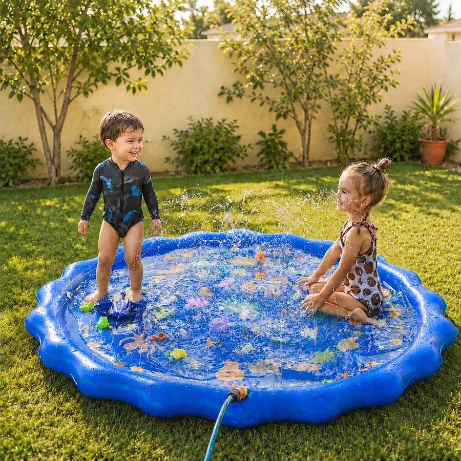 Thekiddospace XL 150 cm Wasserspielmatte für Kinder
