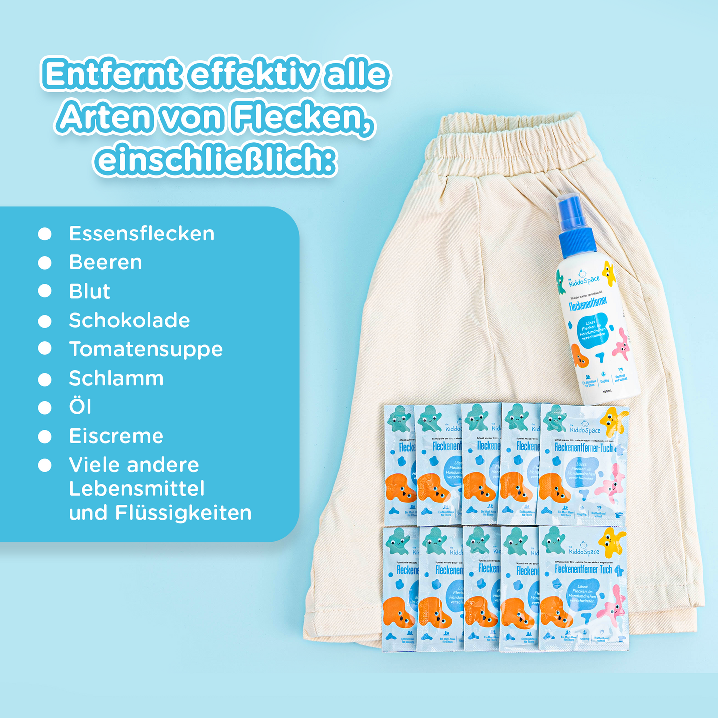 Thekiddospace Fleckenentferner-Set