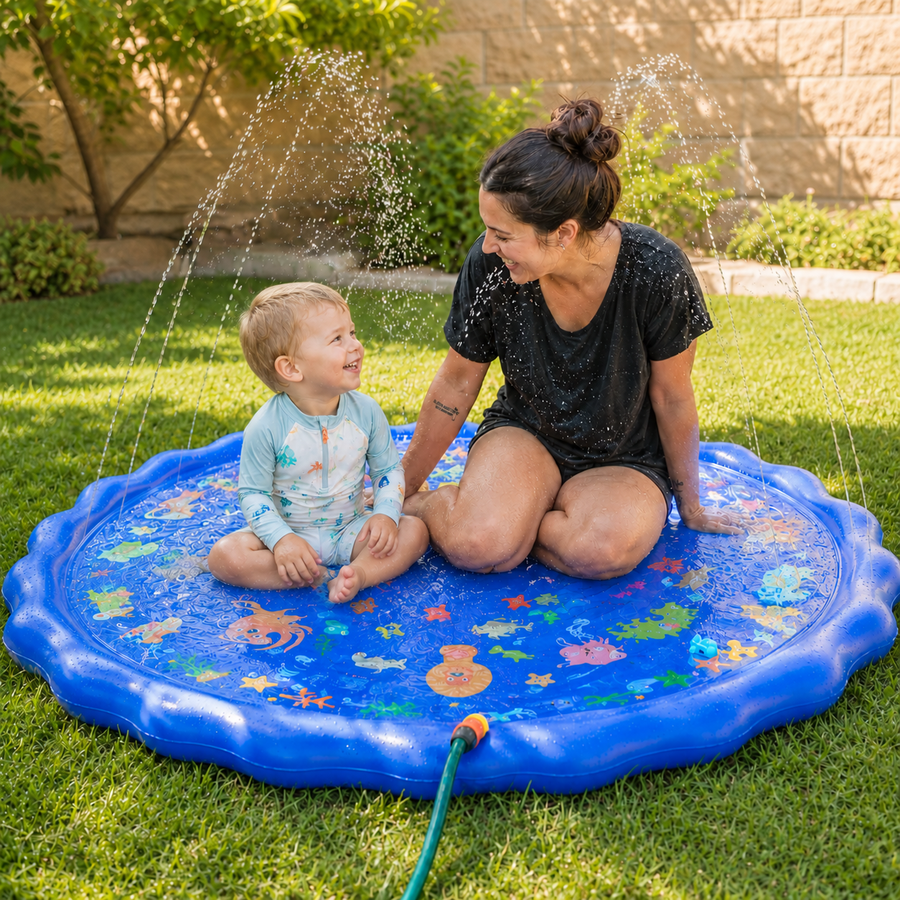 Thekiddospace XL 150 cm Wasserspielmatte für Kinder