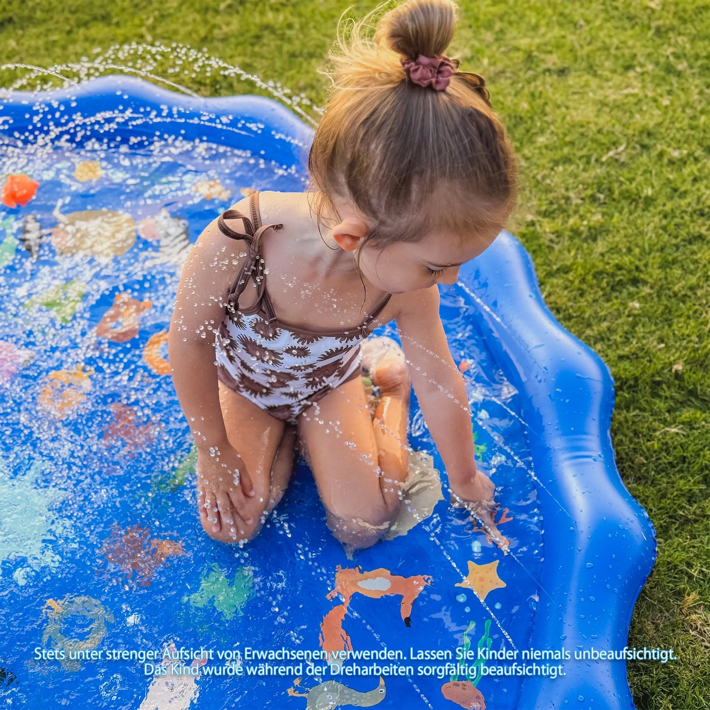 Thekiddospace XL 150 cm Wasserspielmatte für Kinder