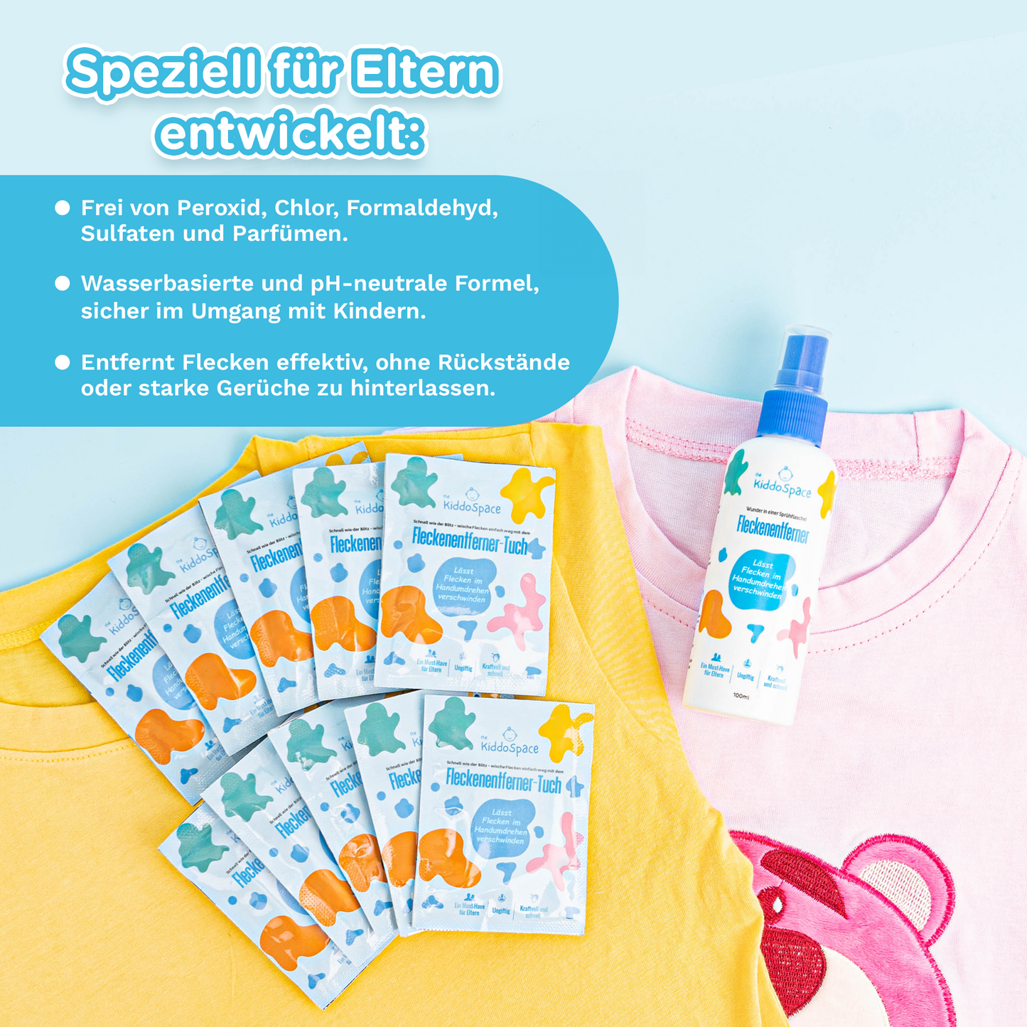Thekiddospace Fleckenentferner-Set